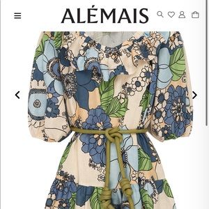 Alémais Farrah Ruffle Mini Dress